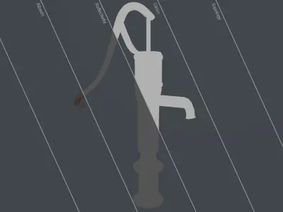 HandPump water tap with handle 3D model