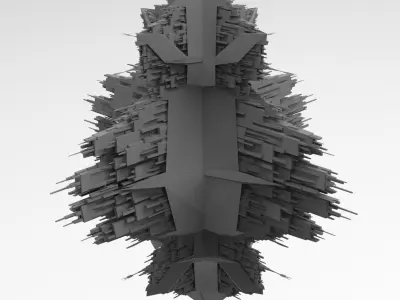 Pharaohs Ship Tower return 5 3D model