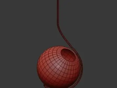 Untitled fiddlehead pendant light 3D model