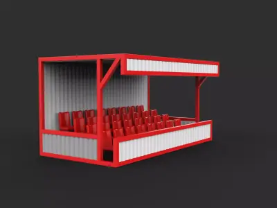 Mobile Tribune Container 3D model