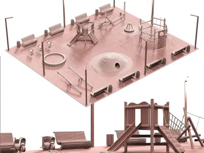 Playground 3D model