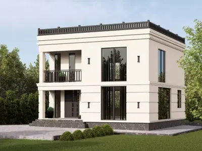 Classic House 3D model 5