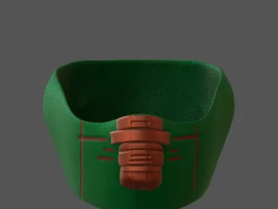 Gas mask helmet 3d model scifi Low-poly  Low-poly 3D model 154