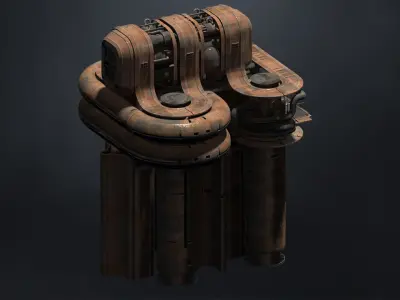 SUBD Scifi Megascale Industrial Building 03 3D model