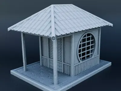 Japanese house 3D print model