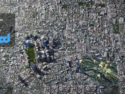 Japanese Streetscape Tokyo 0018 3D model