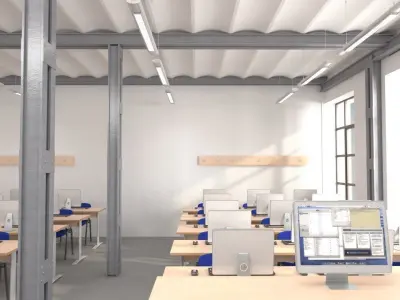 Classroom Computer 3D model