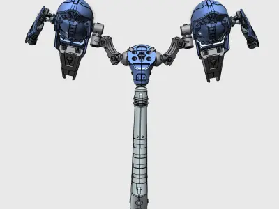 GERBERA WINGS MECHA MODEL CUSTOM BACKPAK SET 3D print model