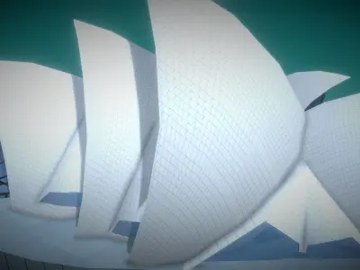 Sydney Opera House Low-poly 3D model