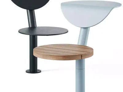 Park benches Morese Dot by mmcite 3D model