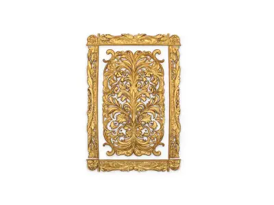 classical door decor 09 3D model