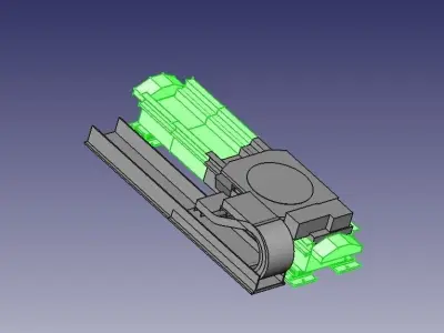 base for walking Kuka Robots 7th DOF of robot KR30 Krc2 Low-poly 3D model
