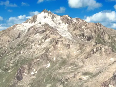 Mountain landscape 3D model 17