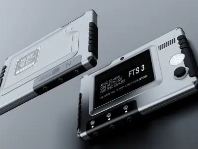 Sci-Fi Tablet 3D model