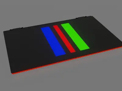 Gaming Laptop RGB Free low-poly 3D model