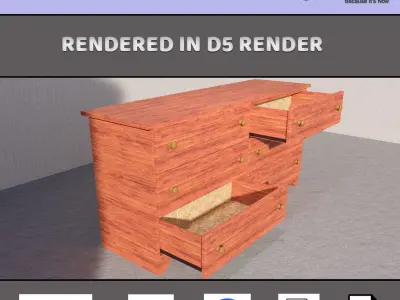 Chest of Draws 3D model