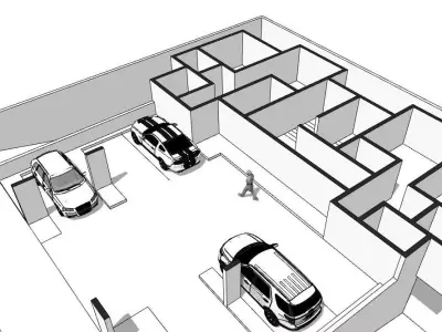 BASEMENT LAYOUT Free 3D model