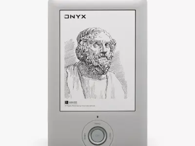 Onyx Boox A60 e-reader Low-poly 3D model