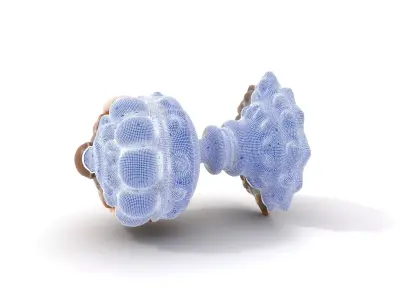 Ornate Gold Door Knob model pack Low-poly 3D model