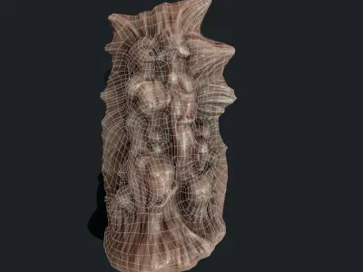 HOrror Mutated people Animated Low-poly 3D model