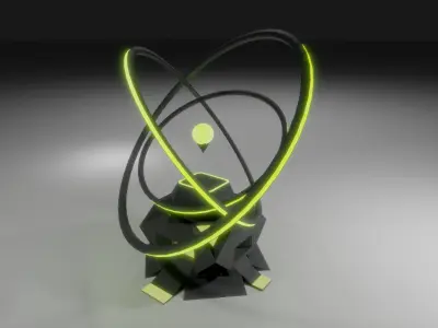 Healing Tower Low-poly 3D model