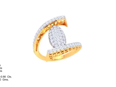 Women Ring  Render 3dm STL OBJ FBX Details 3D print model 154