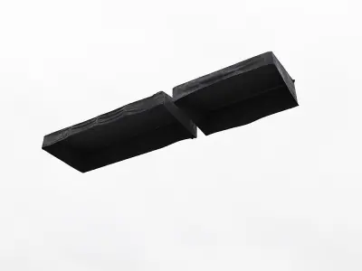 Two roof storefront model 3D model