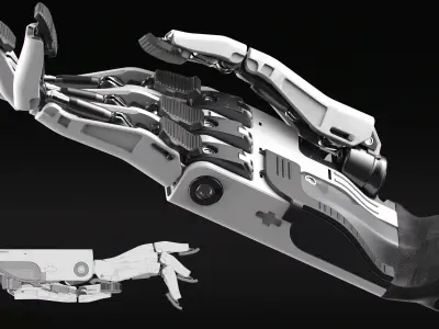 Robot Hand 3D Model 3D model