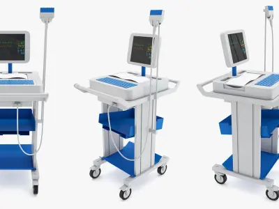 Medical - Wireless Digital Electrocardiograph  3D model