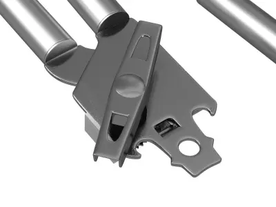 Garlic press and a can opener Low-poly 3D model