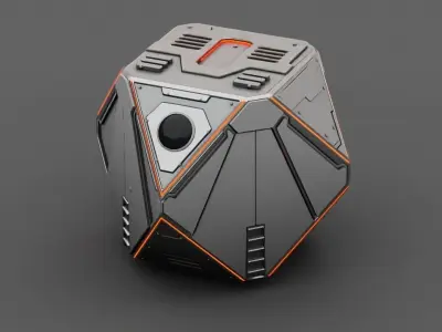 COMBAT Droid  rigged - animated character 3D model