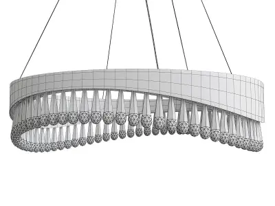 VENOSA ROUND CHANDELIER Low-poly 3D model