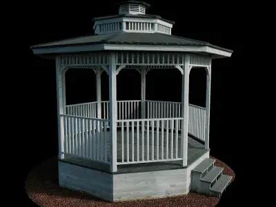 Gazebo 3D model 4