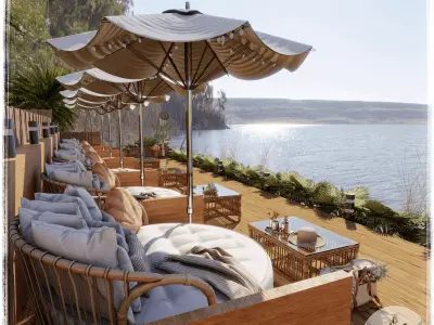 A Summer Place To Relax Blender Scene - DAY 3D model