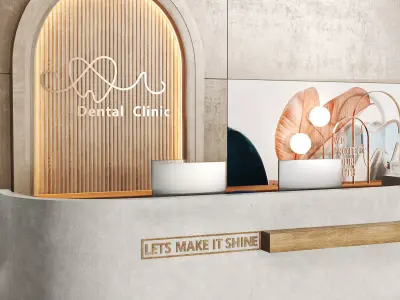 Reception  Dental Clinic 03 Low-poly 3D model