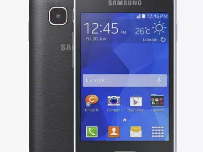 Samsung Galaxy Young 2 Black 3D model