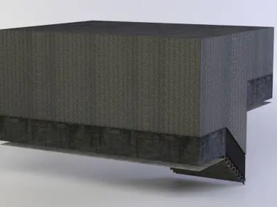 Corridor with stairs Low-poly 3D model purchase