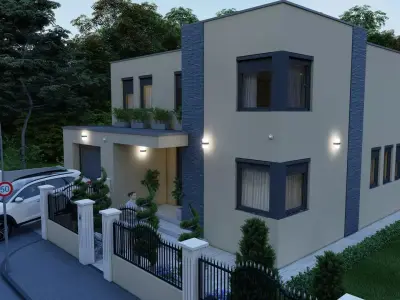 House 16 Exterior Low-poly 3D model
