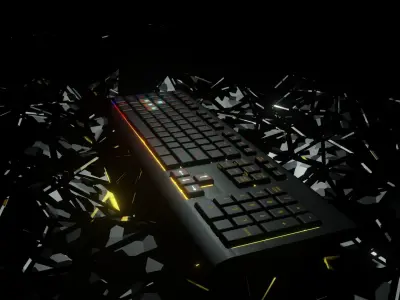 RGB Keyboard 3D model