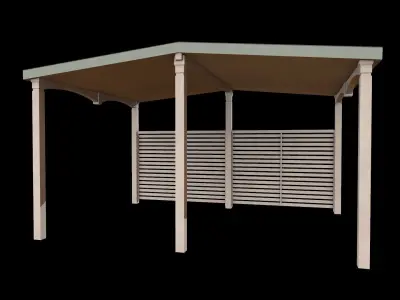 garage Low-poly 3D model shop