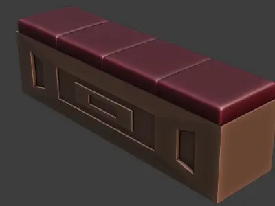 Window seat 3D model