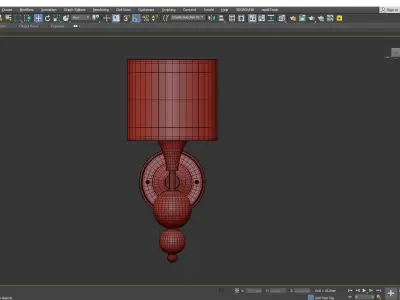  Sconce Freya Lauren FR5093WL 01CH Low-poly 3D model