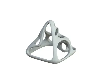SciFi Cube Object No 57742 Low Poly Shape Low-poly 3D model
