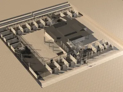 Ballet school project - studies project Free 3D model