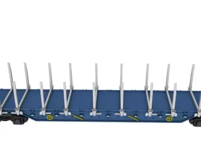 Stake Wagon 3D model
