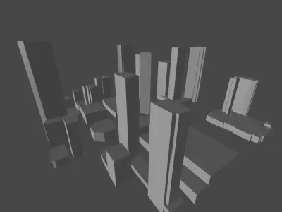High Rise Buildings Free low-poly 3D model