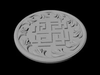 rosette dekor 3D model 21