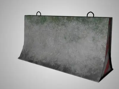 Concrete block Free 3D model