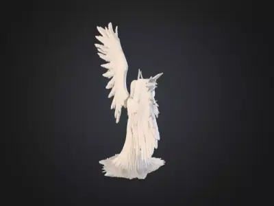 Biblically Accurate Seraphim  Low-poly 3D model