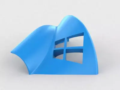Anvil windows logo 3D print model